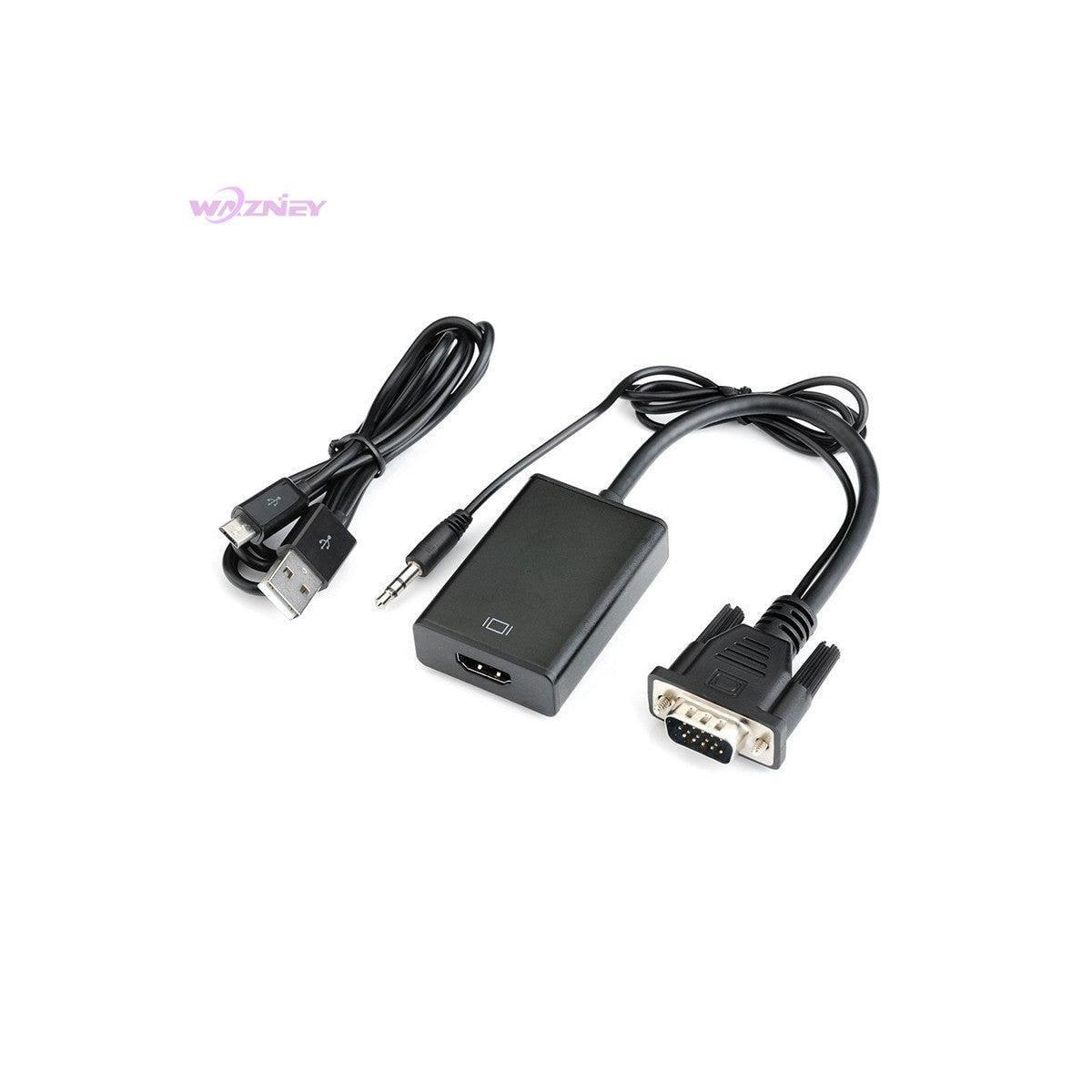 NÖRDIC VGA til HDMI adapter 1080p 60Hz HDCP 1.2