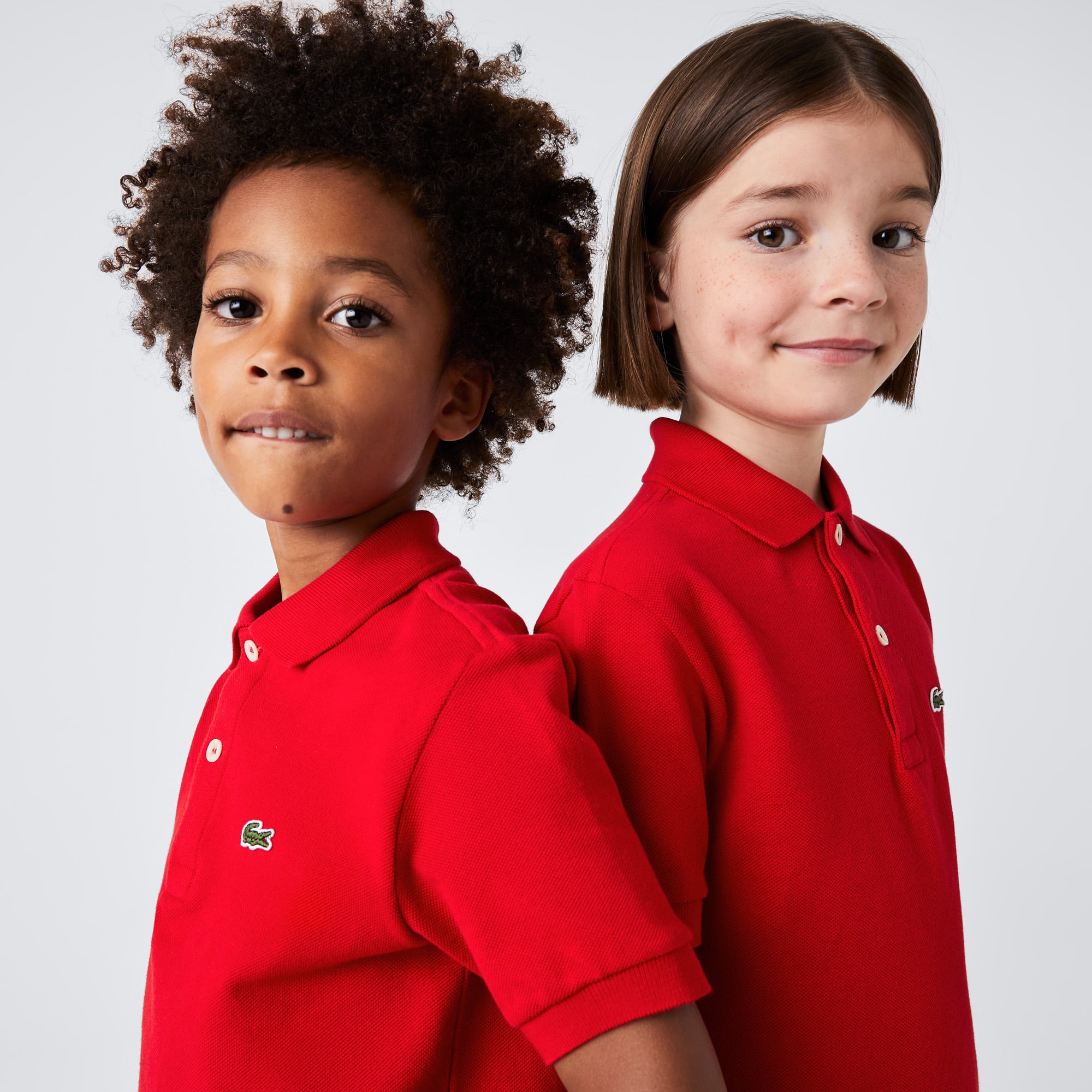 Regular Fit Lacoste-Kinder-Polo aus Petit Piqué Poloshirts - Rot - Lacoste - Kinder