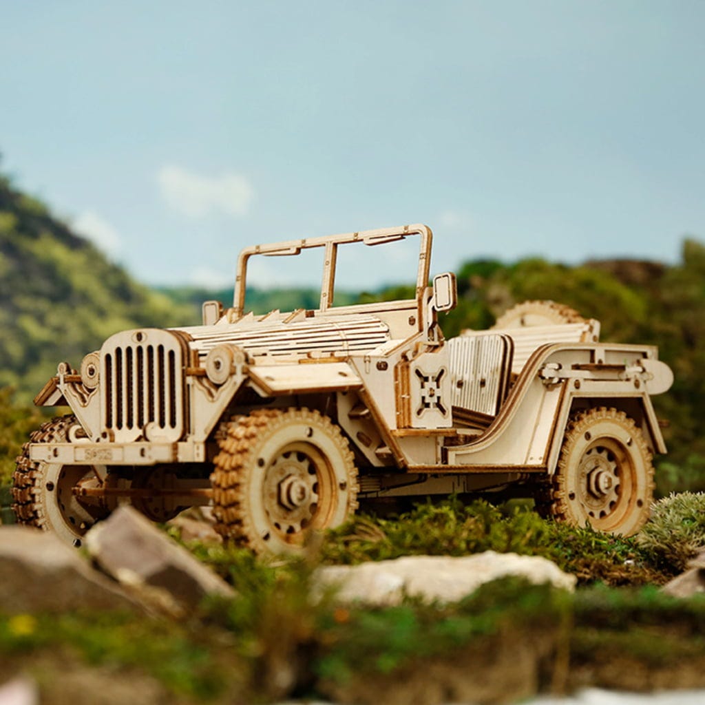 ROKR  Army Field Car    3D Holzpuzzle: Gebaut für jedes Terrain