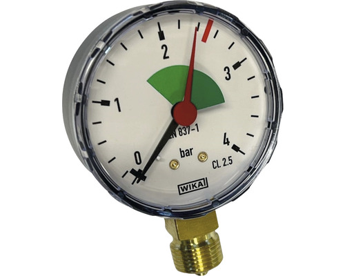 Manometer 0-4 bar, 3/8 inch onderaansluiting