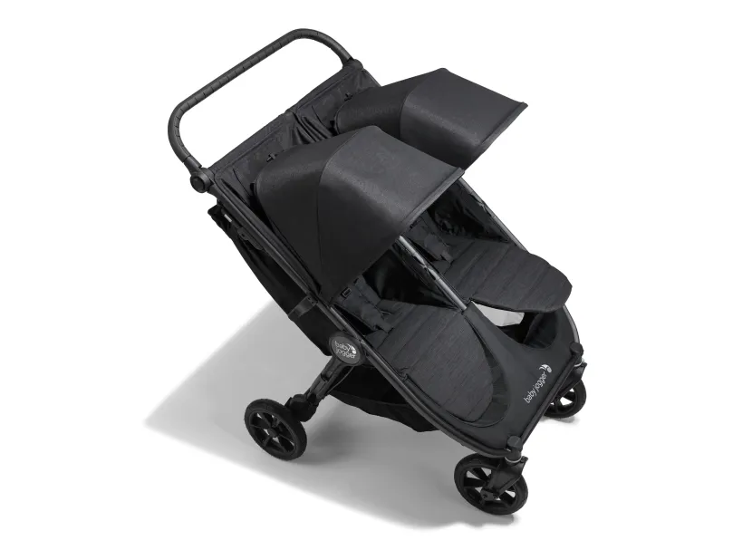 Baby Jogger city mini GT2 double, Baldakin, Tandem barnevogn, Ethvert køn, Solidt hjul, Sammenfoldelig, Sort