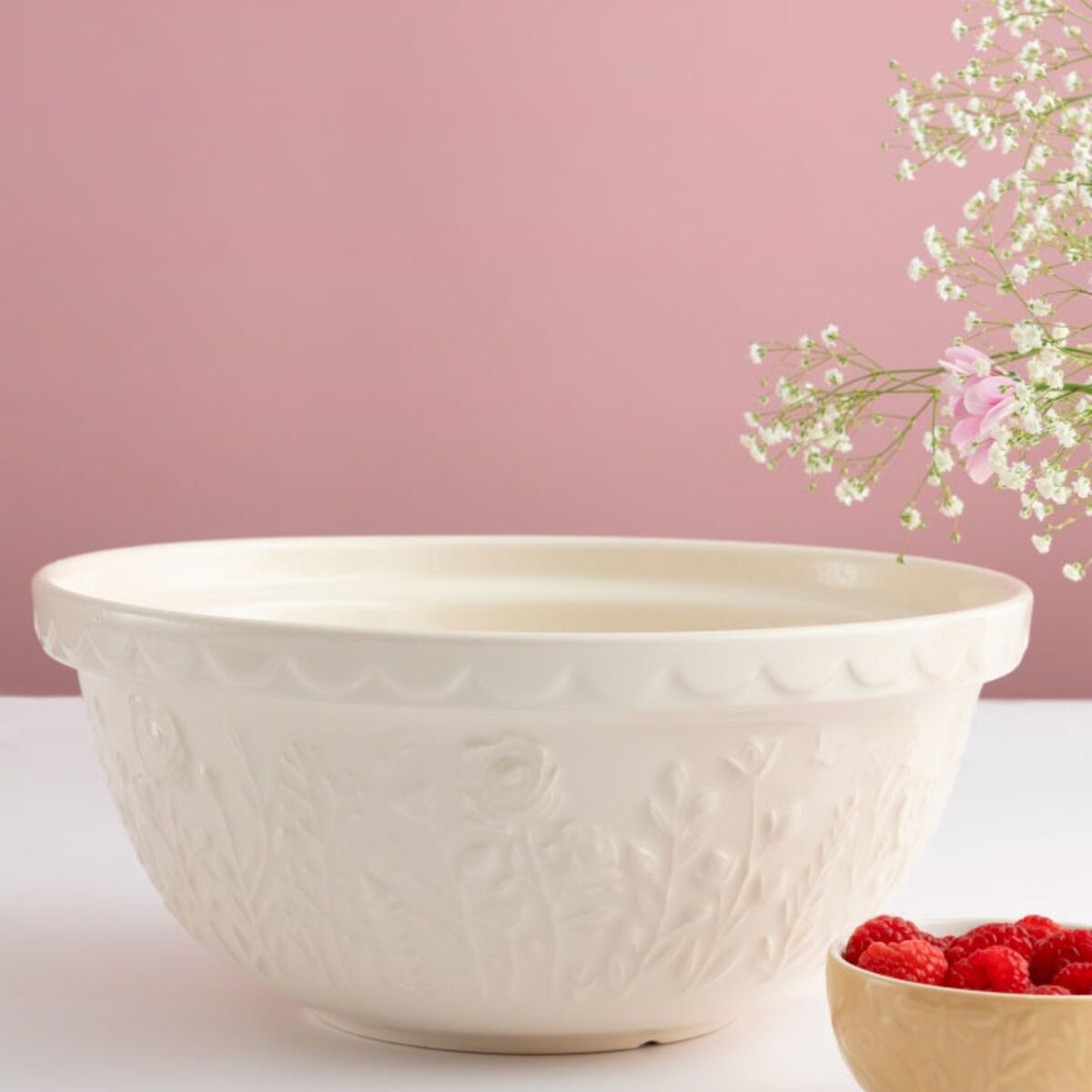 Rose blandeskål 29 cm, creme
