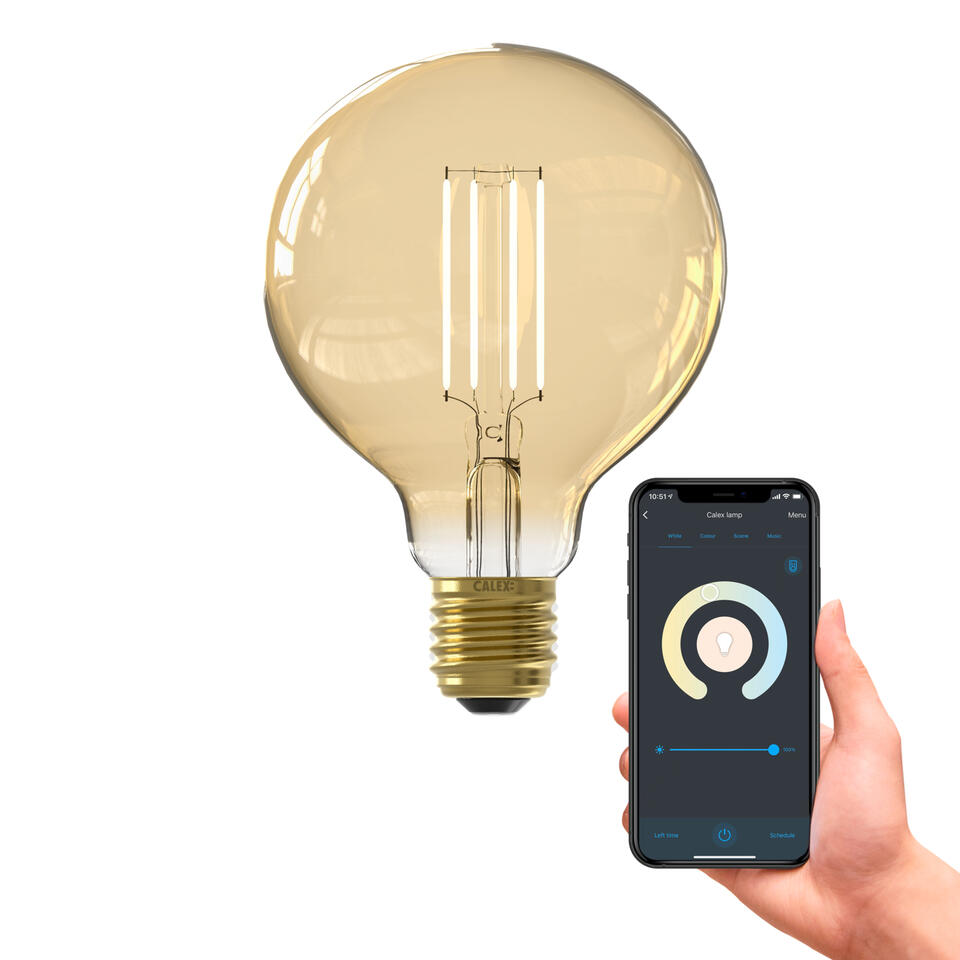 Smart LED 95mm Goud E27