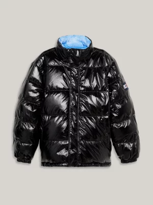 Jaqueta puffer reversível Alaska da Tommy x Awake NY