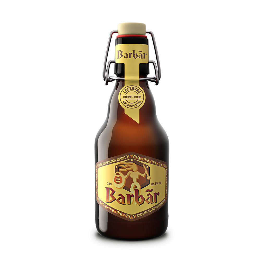 Bière Barbãr Blonde au miel 8% - Brasserie Lefebvre