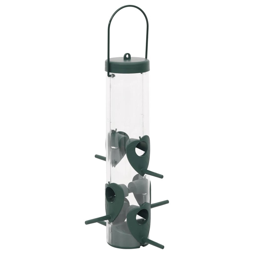 Mangeoires pour oiseaux 3 pcs vert foncé 17x17x32 cm