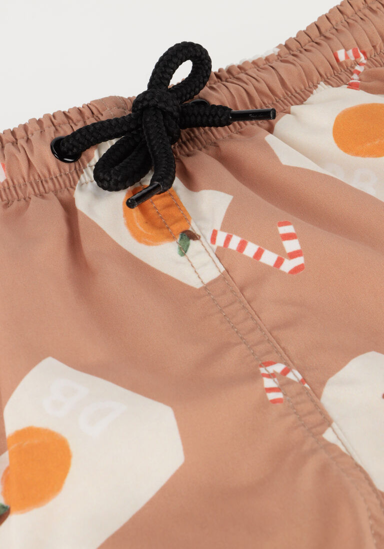 DAILY BRAT roze daily brat  drizzle juice swim shorts