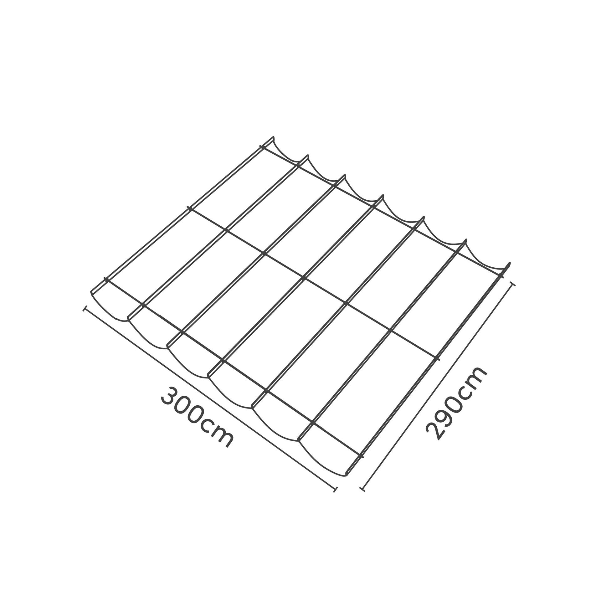 Platinum Sun & Shade Harmonica Schaduwdoek - B290xL300 cm - Greige -