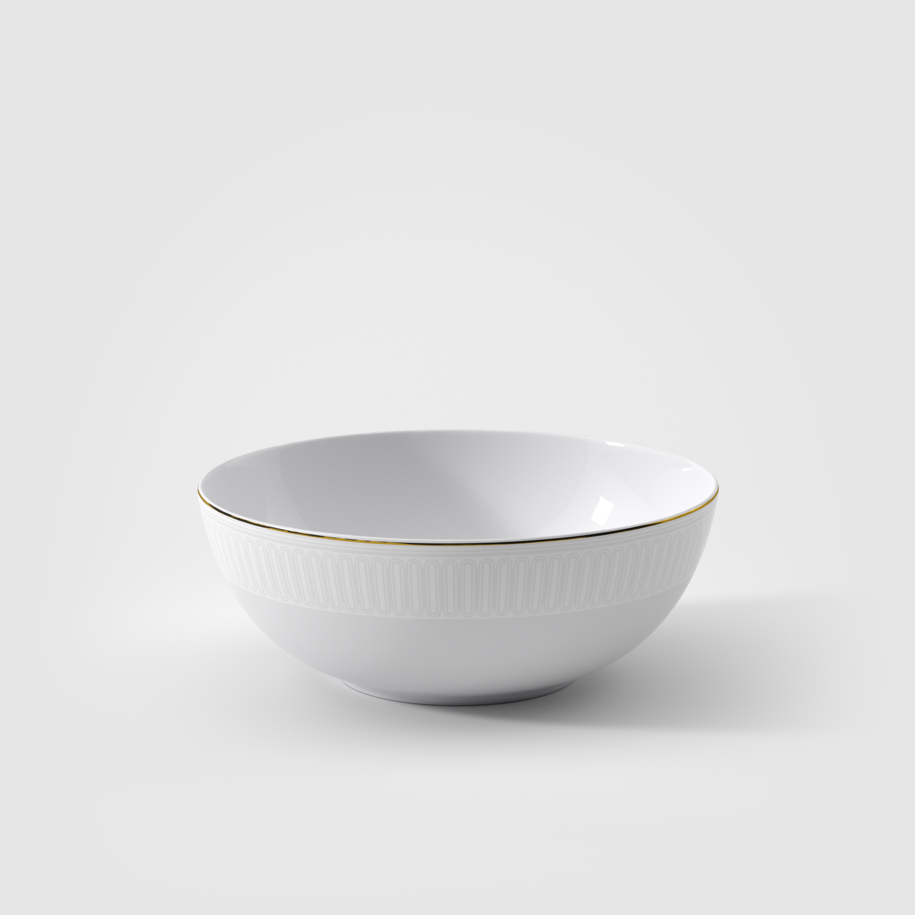 Chateau Septfontaines Salad serving bowl White, 50.8 oz, Premium Bone Porcelain