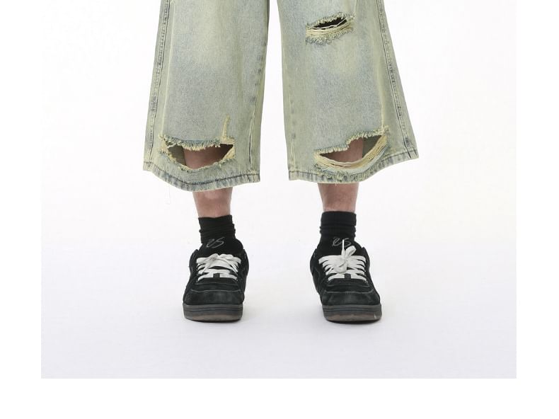 FAERIS - Jorts met hoge taille en wijde pijpen