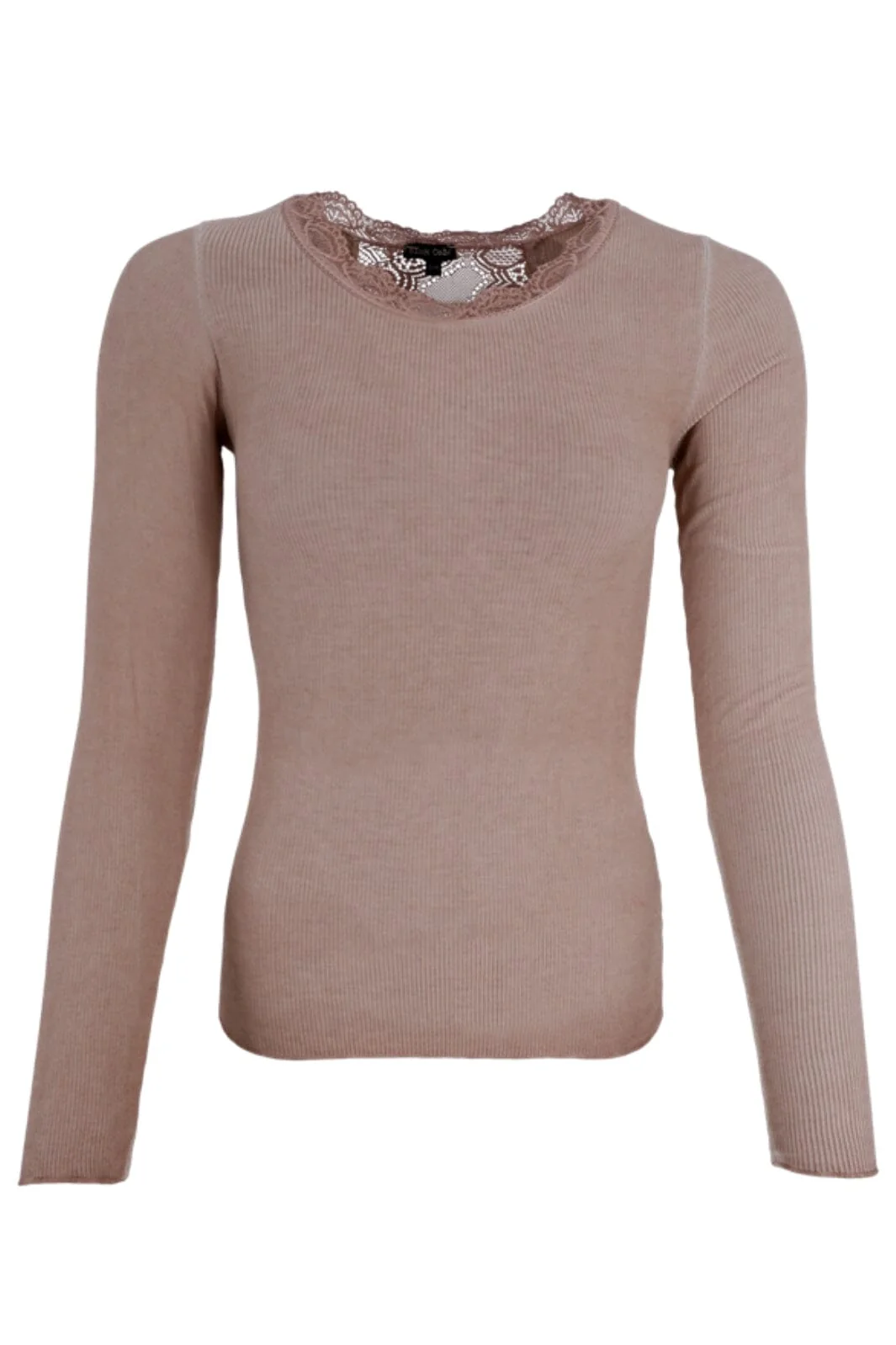 Black Colour Bcivy Rib L/S Blouse rose