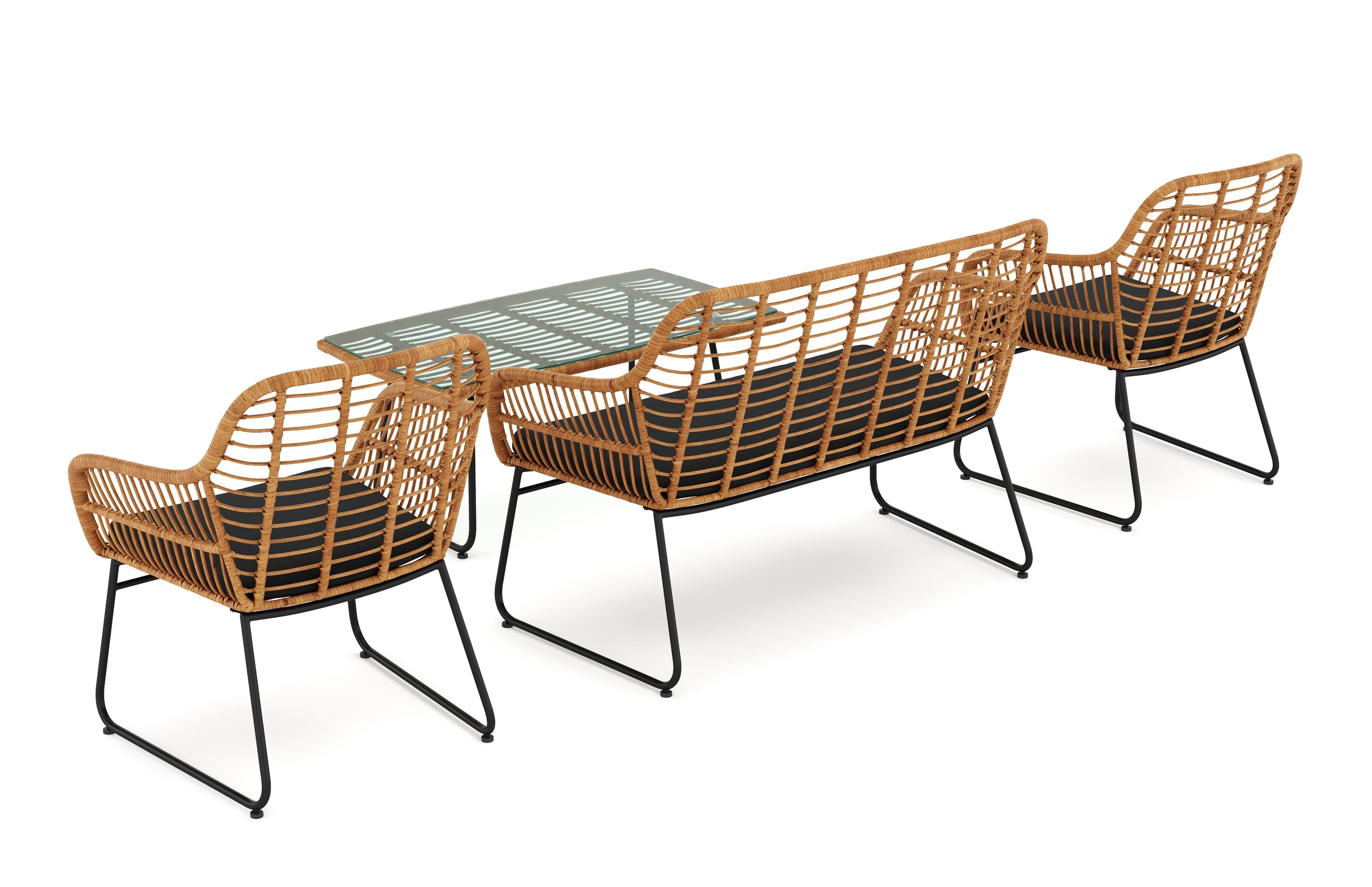 Gartenmöbel Set MALI 4-teilig