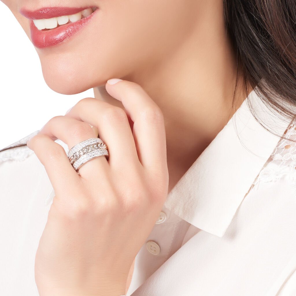Bague Mariano Argent Blanc Oxyde De Zirconium