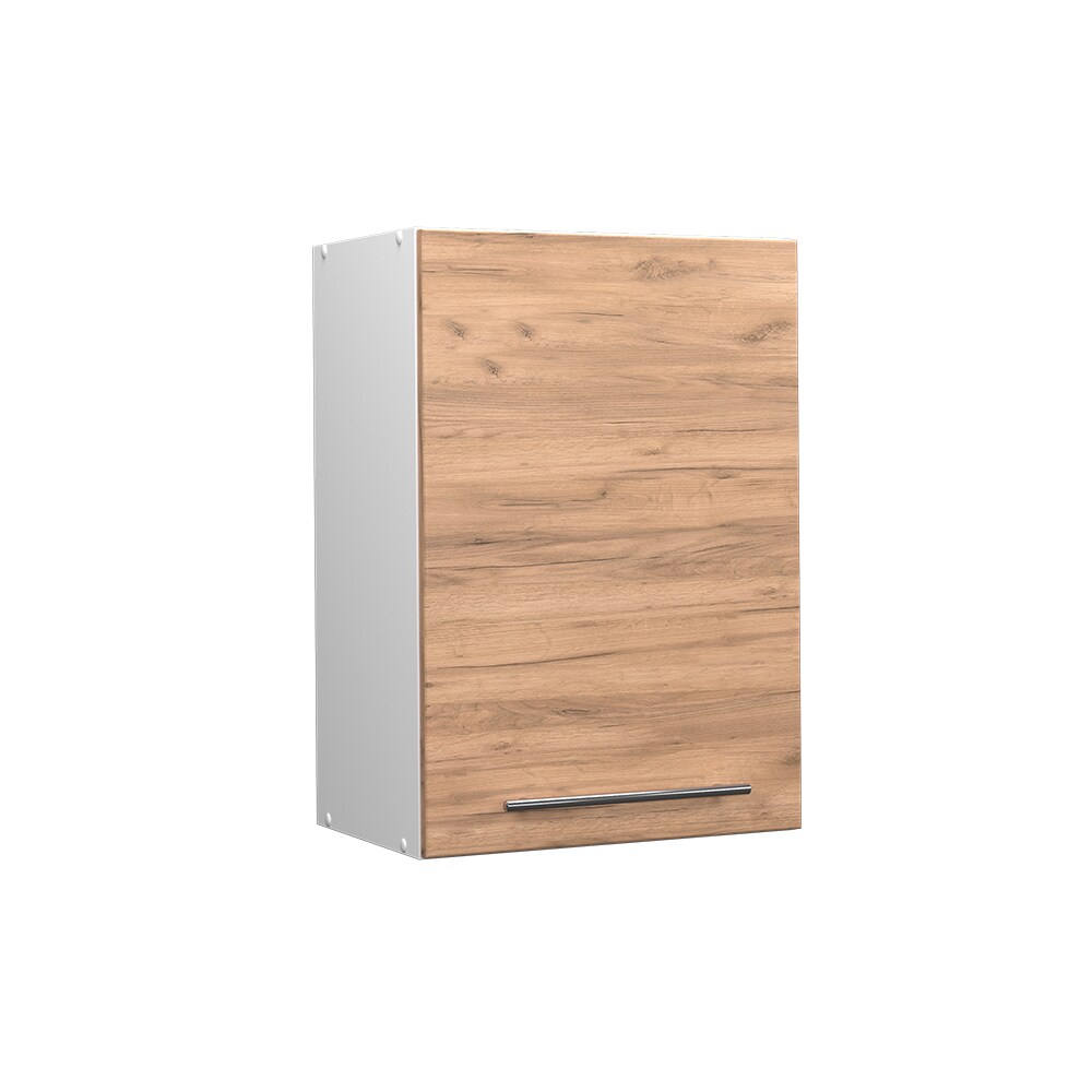 Vicco Hängeschrank Küchenschrank Küchenmöbel Fame-Line Weiß Eiche modern 50 cm Küche Einbauküche Hängeschrank Drehtür Einlegeboden Küchenzeile