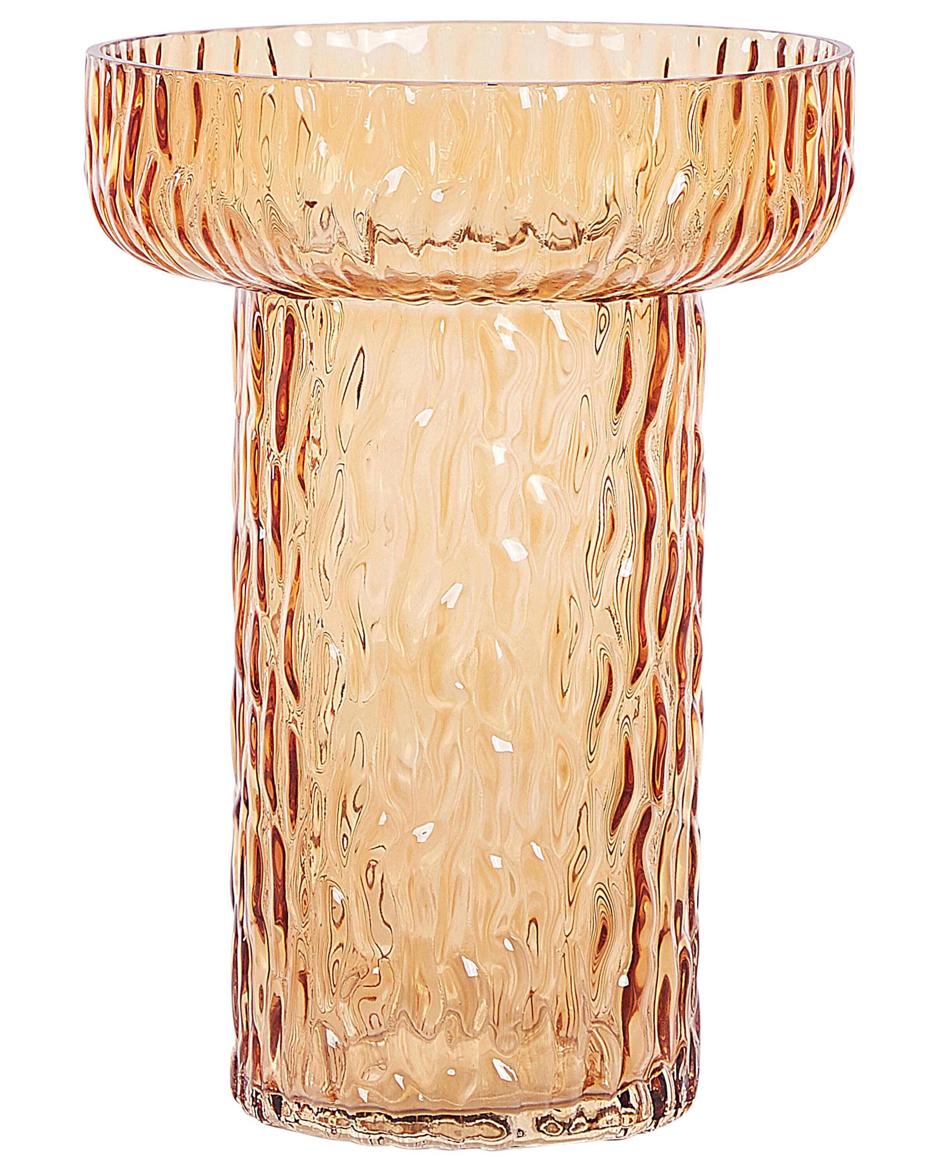 Bloemenvaas PLATANIA Glas 20 cm Oranje