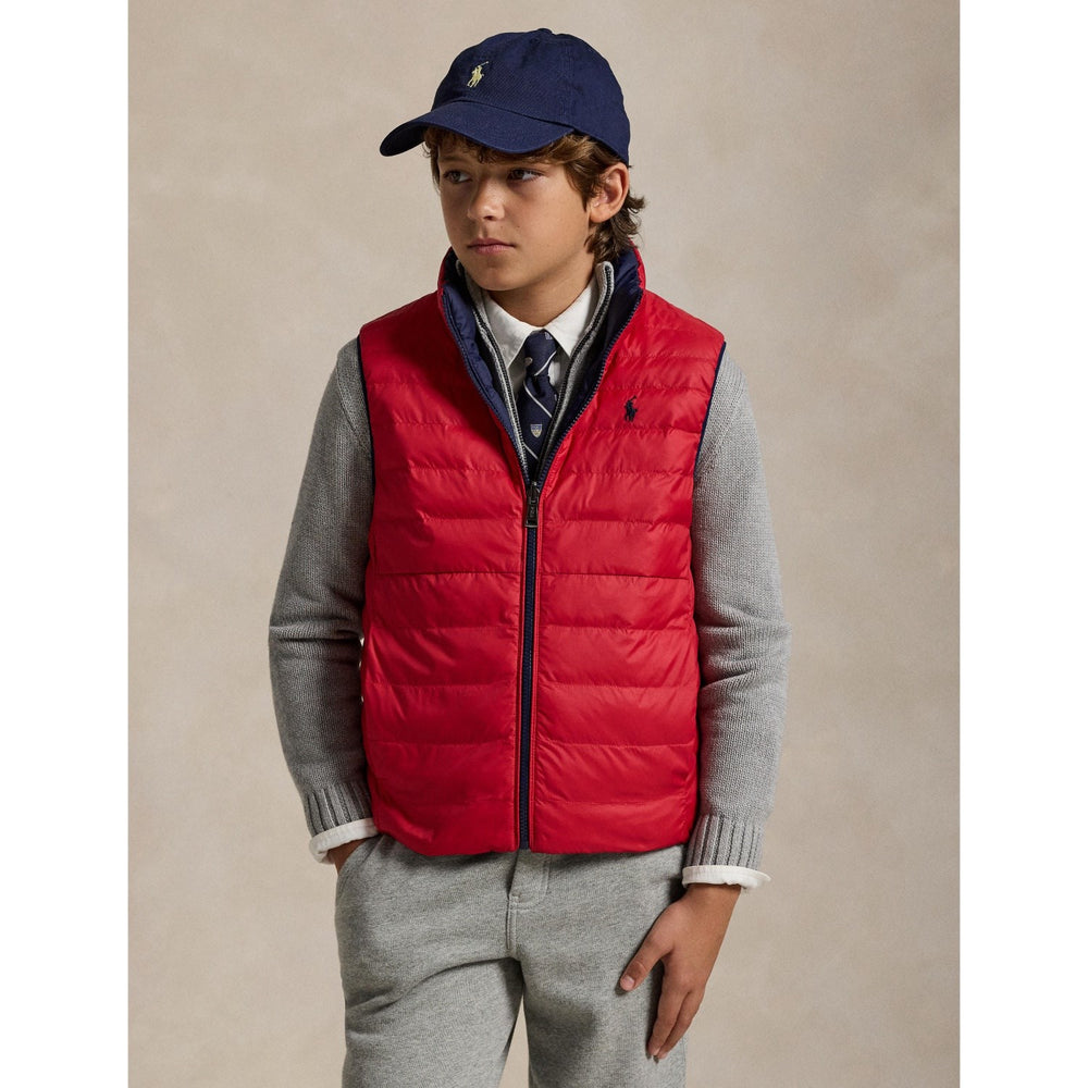 Køb Polo Ralph Lauren Newport Navy/Rl2000 Red Boy Vest