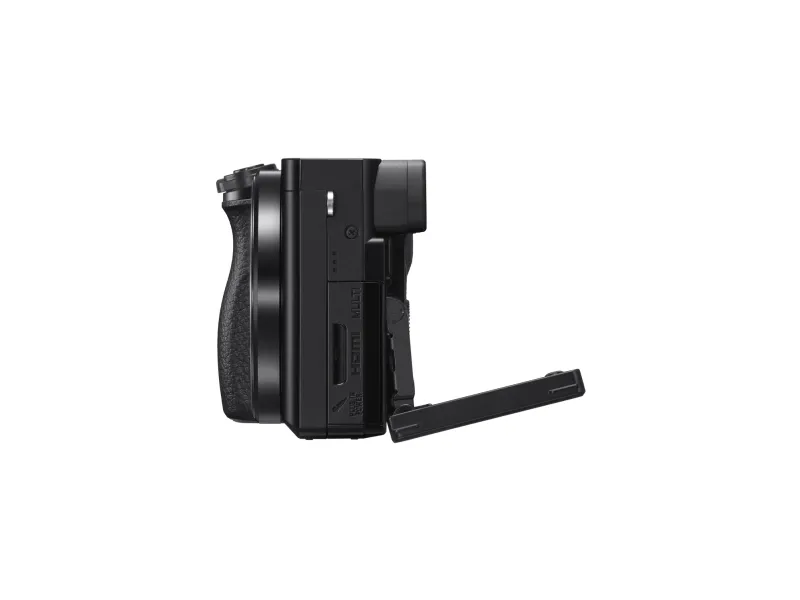 Sony a6100 ILCE-6100Y - Digitalkamera - spejlløst - 24.2 MP - APS-C - 4K / 30 fps - 3x optisk zoom 16-50 mm og 55-210 mm objektiver - Wi-Fi, NFC, Bluetooth - sort