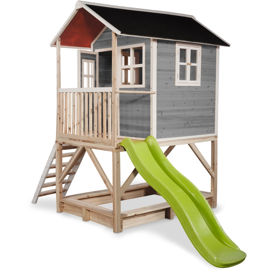 EXIT Loft 500 Holzspielhaus - grau