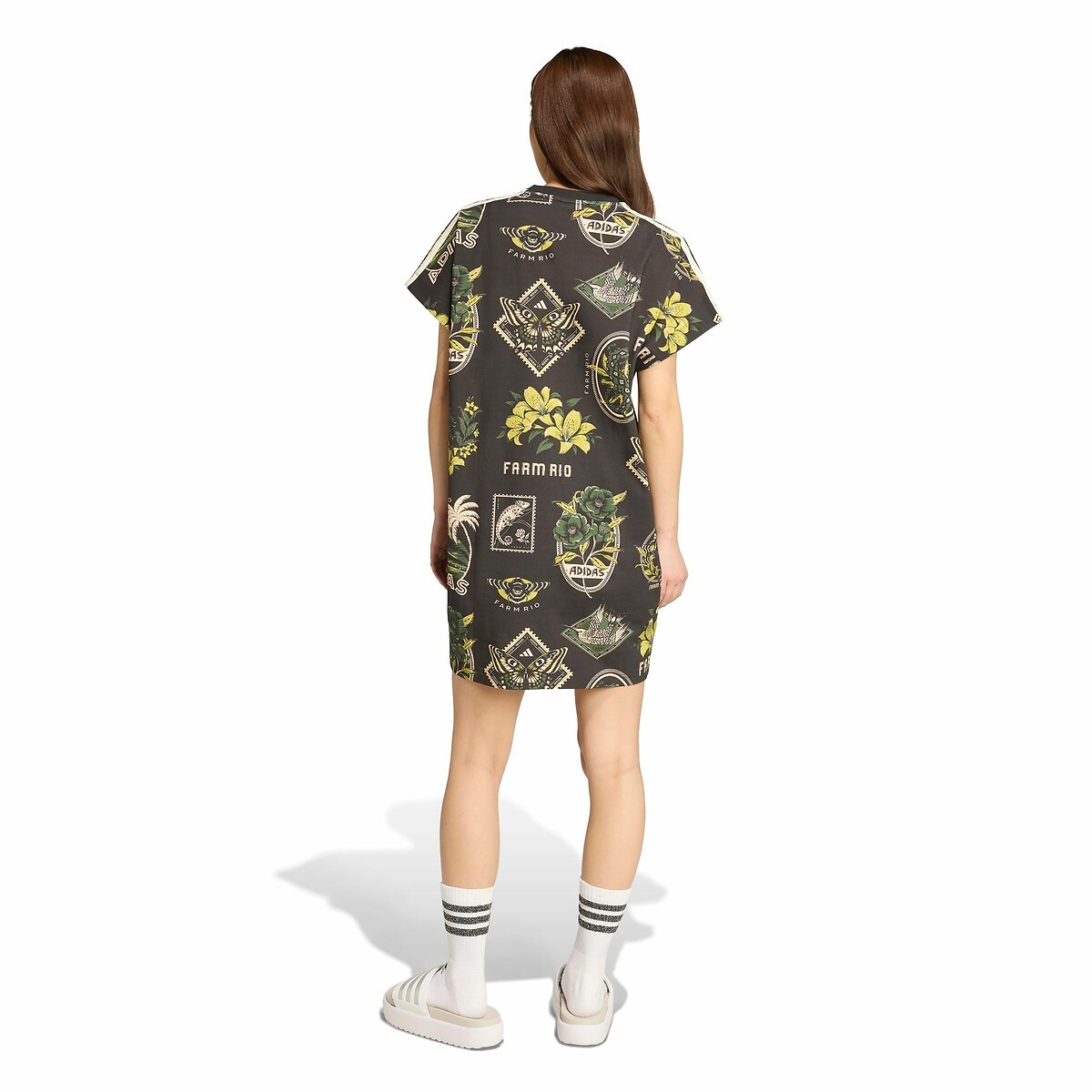 ADIDAS ROUPAS ESPORTIVAS<br>Vestido estampado FARM RIO