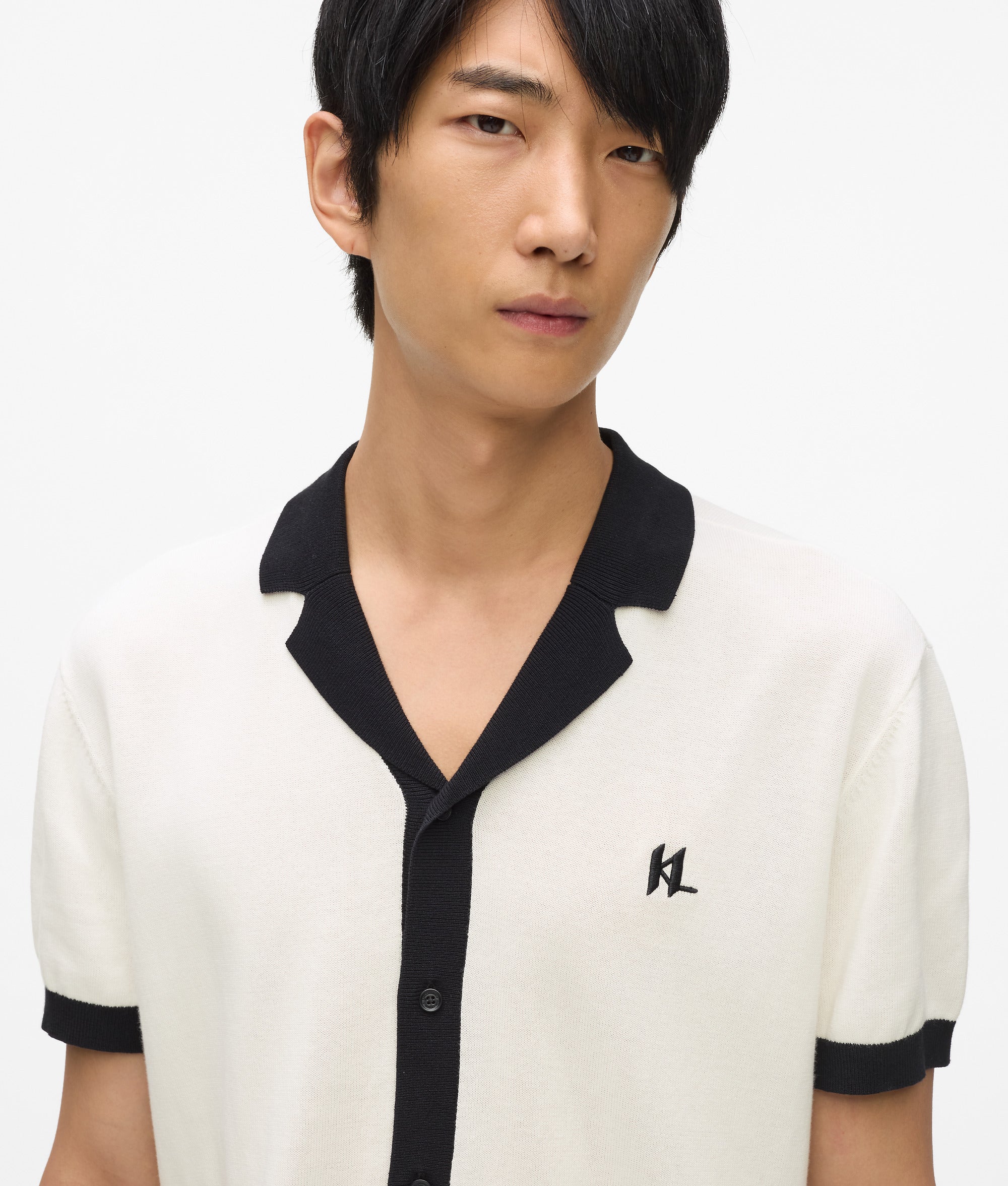 Gebreide polo met Monogram