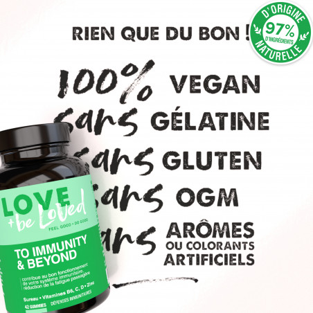 Love and be Loved Gummies Défenses Immunitaires 9 semaines
