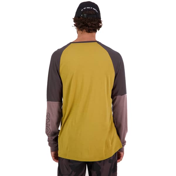 T-shirt thermique MONS ROYALE TARN MERINO SHIFT WIND JERSEY M CUMIN DUST