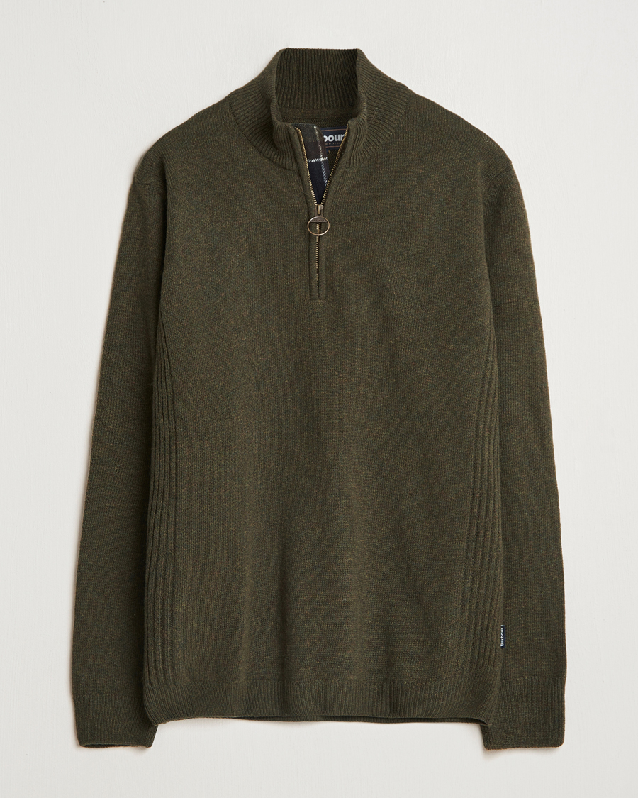 Barbour Lifestyle Holden Half Zip Olive Marl