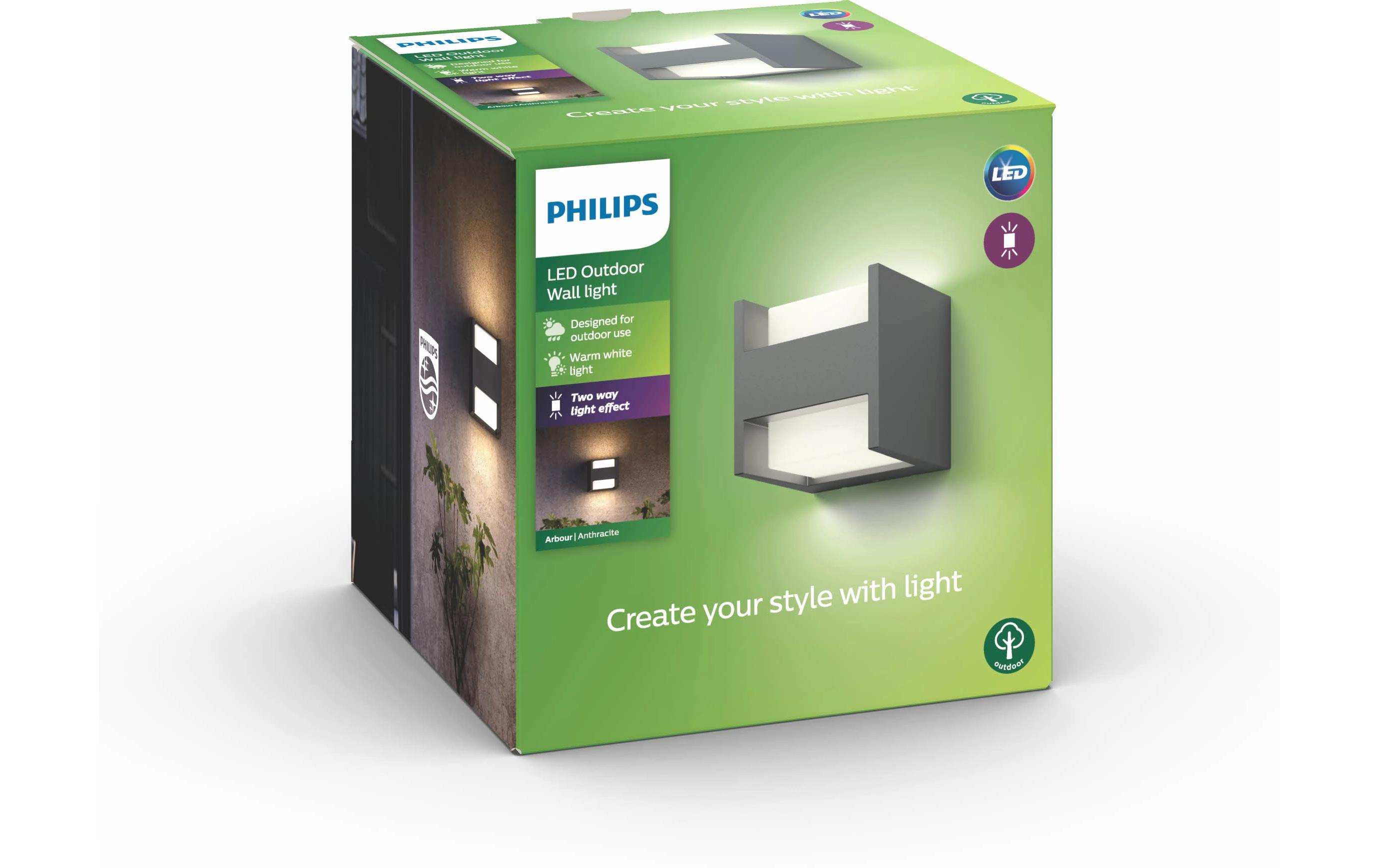 Wandleuchte myGarden Arbour 13 cmWandleuchte für den Aussenbereich, 2x 4.5 W, LED