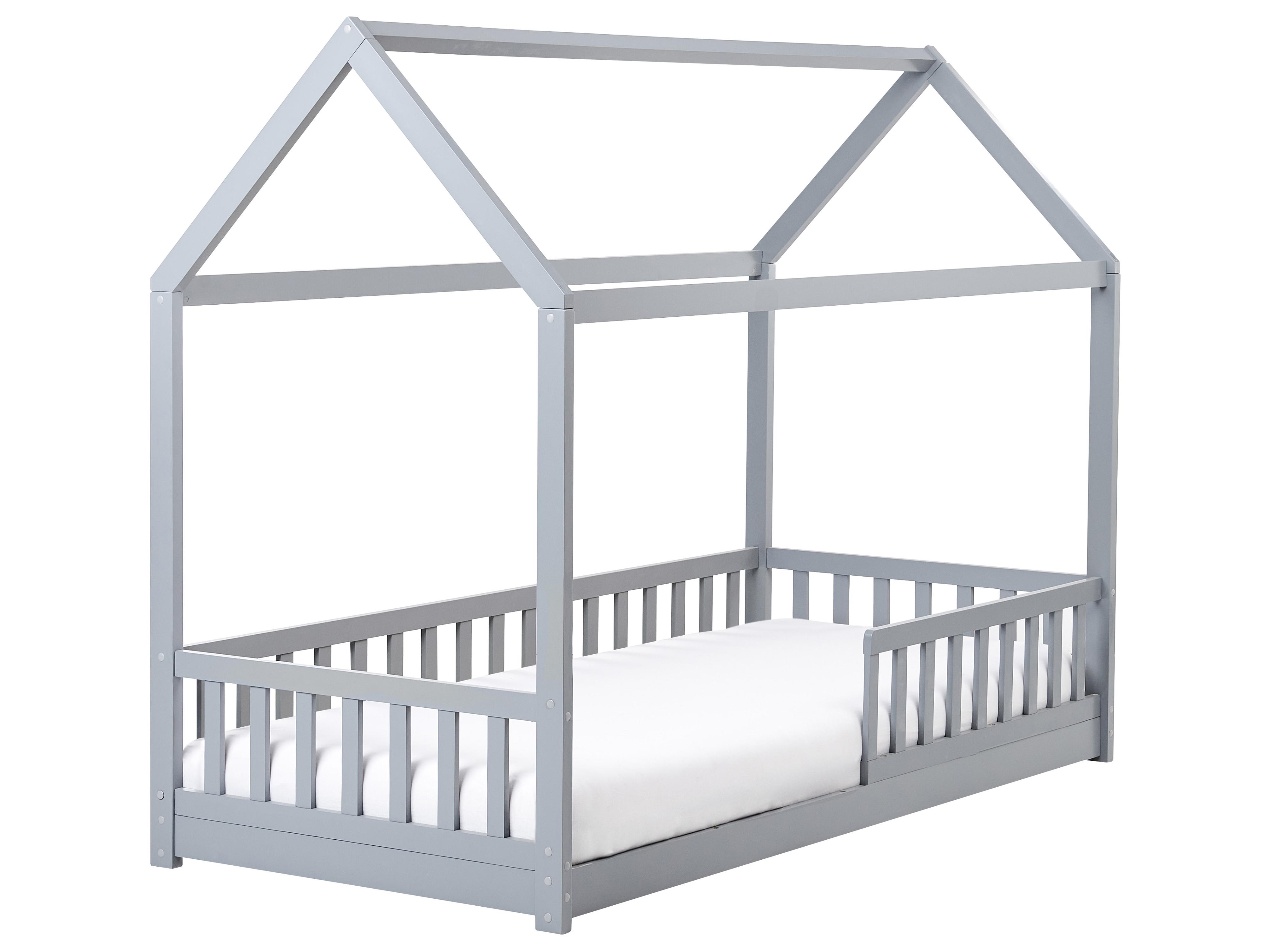 Kinderbed Huis Dennenhout COSSAYE 90 x 200 cm Grijs
