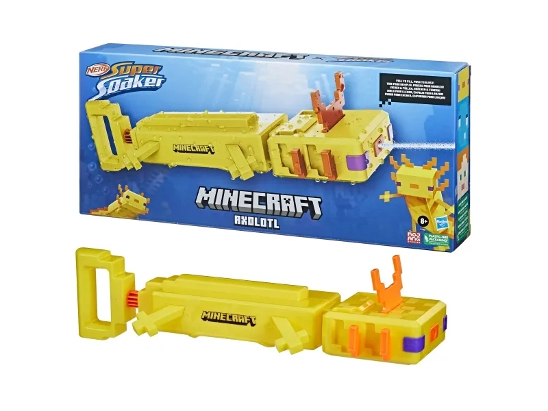 Hasbro Axolotl, Soaker vandpistol, Orange, Hvid, Gul, 8 År, 1 stk