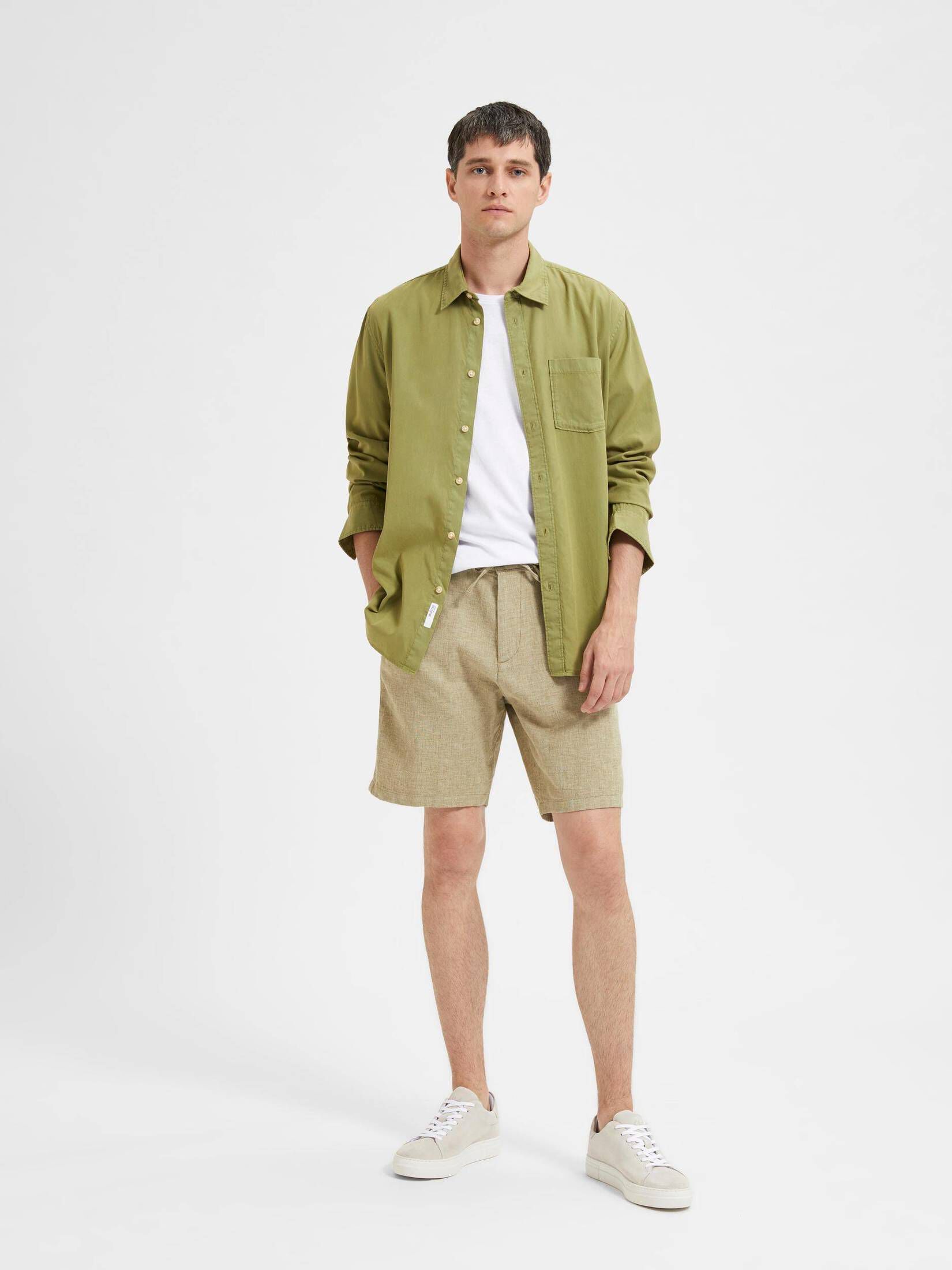 Selected Homme| Herren Shorts SLHCOMFORT-BRODY LINEN SHORTS
