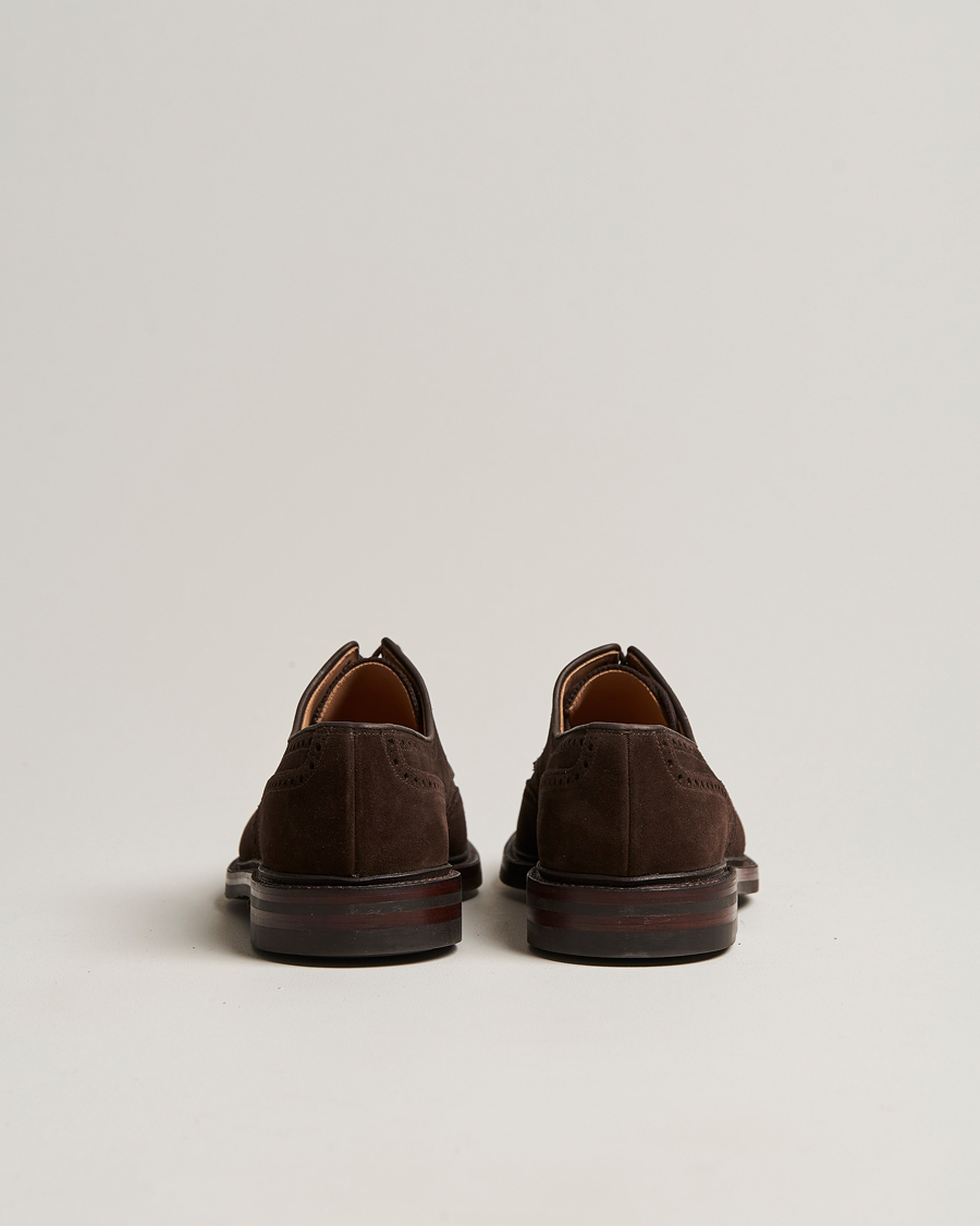 Crockett & Jones Pembroke Derbys Dainite Sole Dark Brown Suede