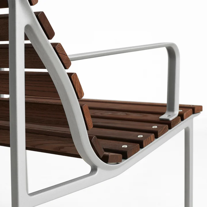 HAY - Traverse Outdoor Lounge Armlehnstuhl, Aluminium / Esche geölt