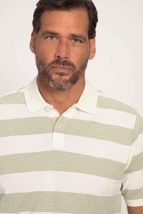 Poloshirt, Halbarm, Ringel, Polokragen