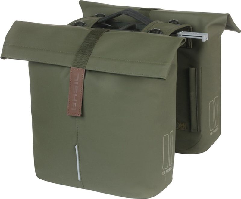 Basil - City - Fietstas - Groen - Polyester - Inhoud 28-32 Liter