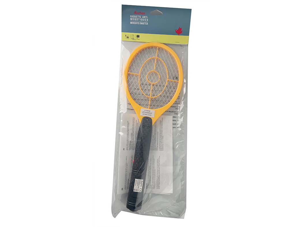 RAQUETE PARA MOSQUITOS AUCHAN PRETO
