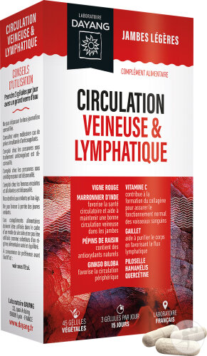 Dayang Circulation Veineuse Et Lymphatique 45 Gélules