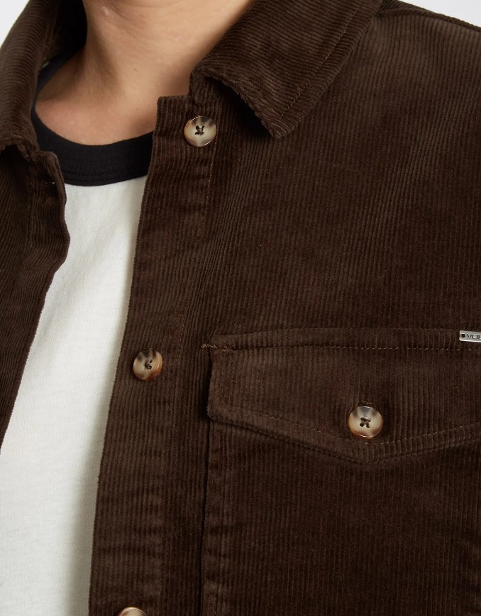 Volcom Sha Lala Shacket Espresso