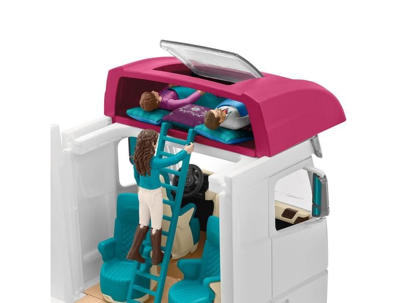 Schleich Spielfigurenset Horse Club Pferdetransporter Umfangreiches Pferde-Spielset