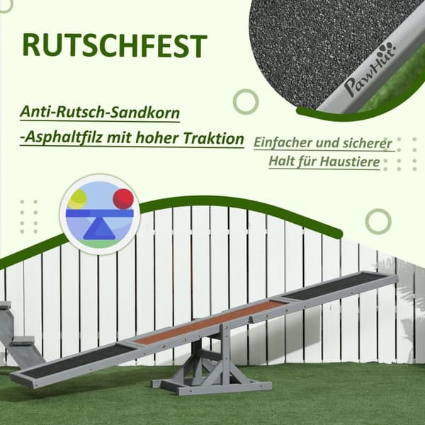 Dog rocker Agility rocker laget av tre for hunder, trening og hundesport, for store hunder, 180x30x30cm