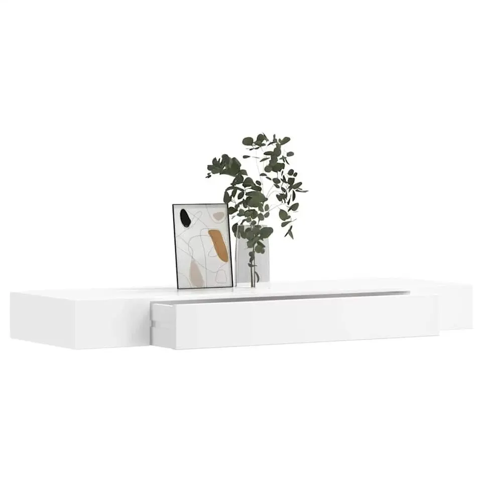 vidaXL - Wandplank - Wit - MDF