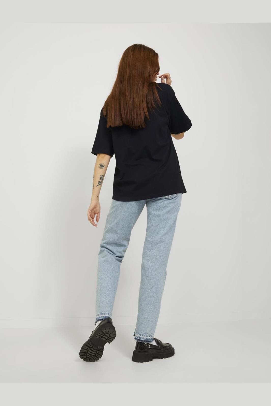 Jjxx Jxandrea Loose Ss Logo Tee 3861160 black white logo