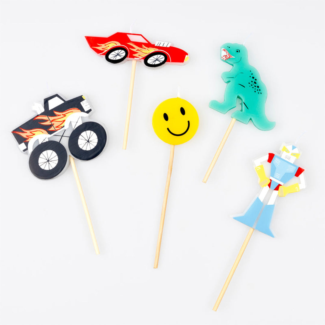 Meri meri feestkaarsjes toybox icon - 5st