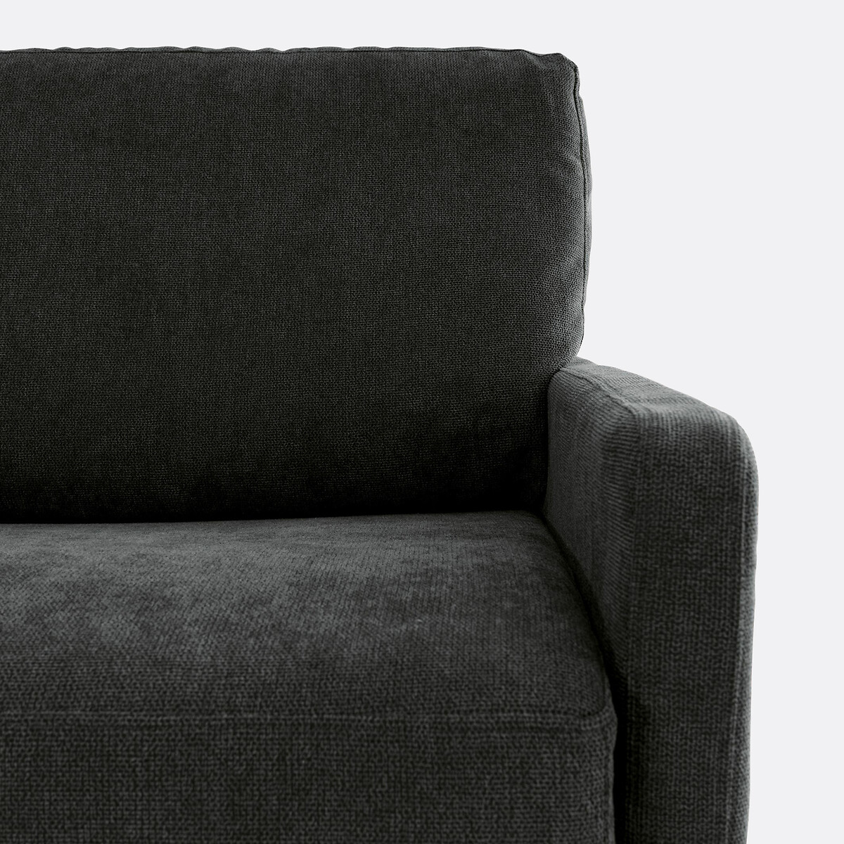 LA REDOUTE INTERIEURS<br>Cama alta, tecido texturizado, Bultex Marta