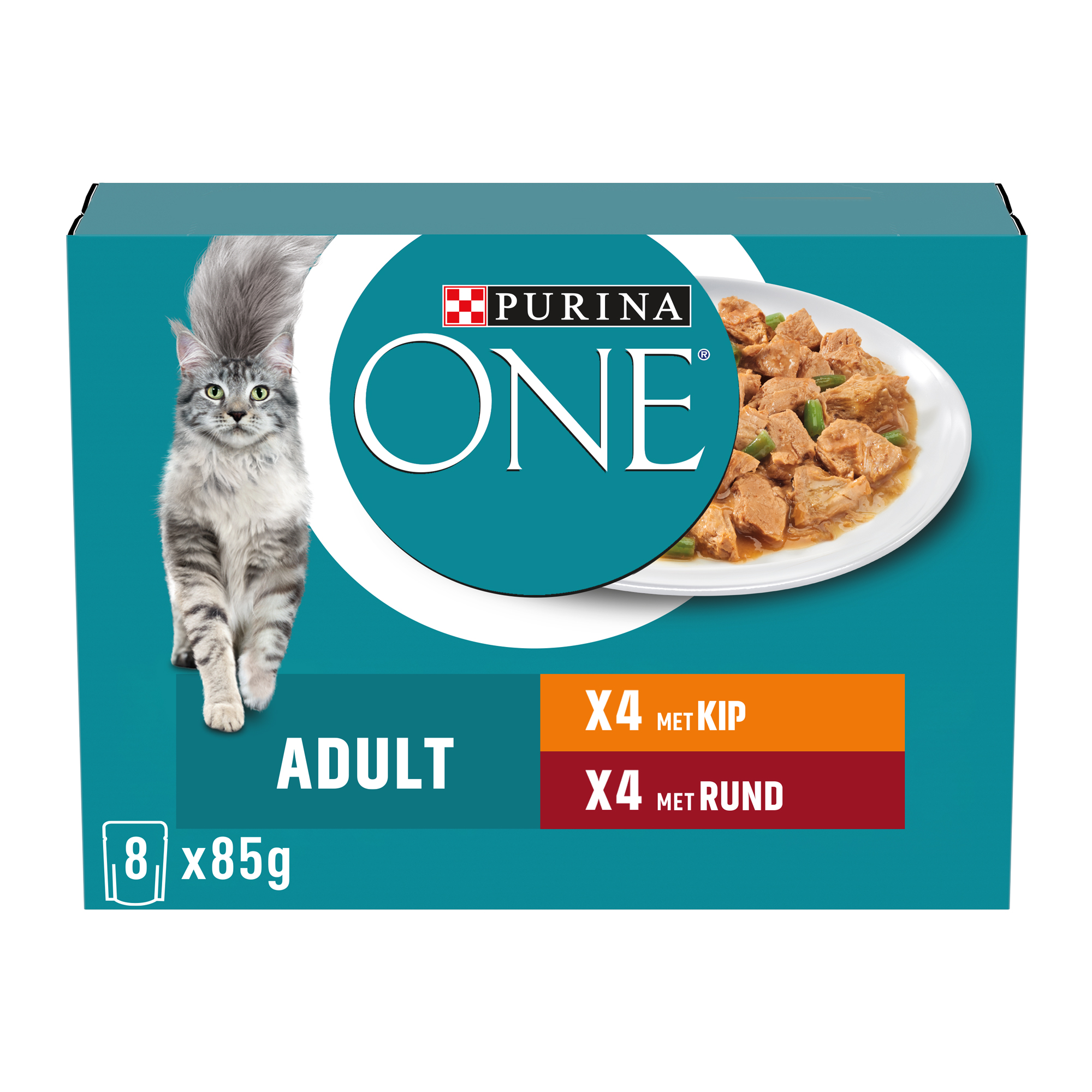 Purina ONE Adult Fijne Malse Reepjes in Saus