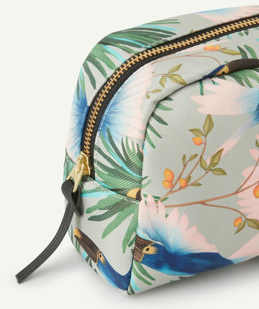WOUFTROUSSE IMPRIMÉE TROPICAL OISEAUX 21 x 12 x 10 CM