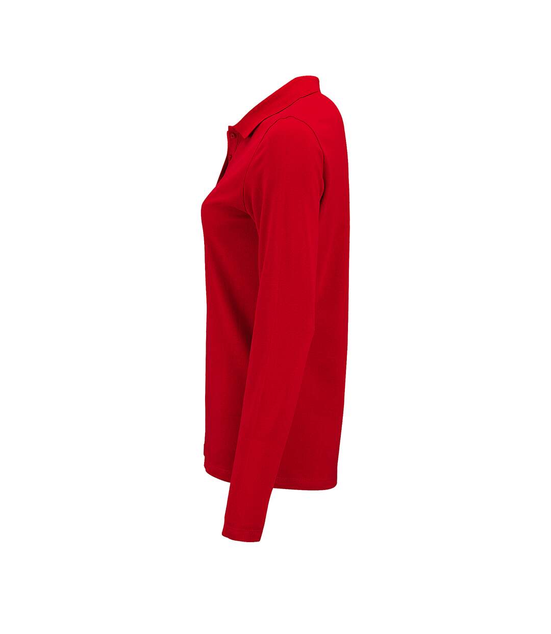 SOLS - Polo manches longues PERFECT - Femme (Rouge) - UTPC2908