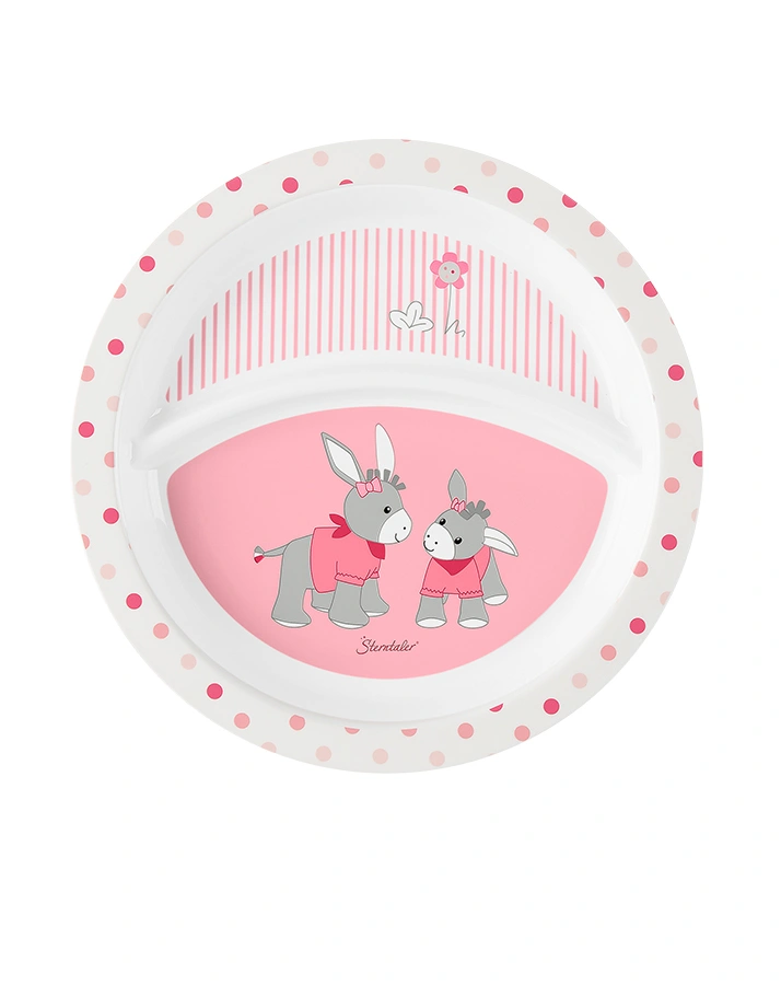 Kindergeschirr-Set EMMI GIRL 4-teilig in weiß/rosa