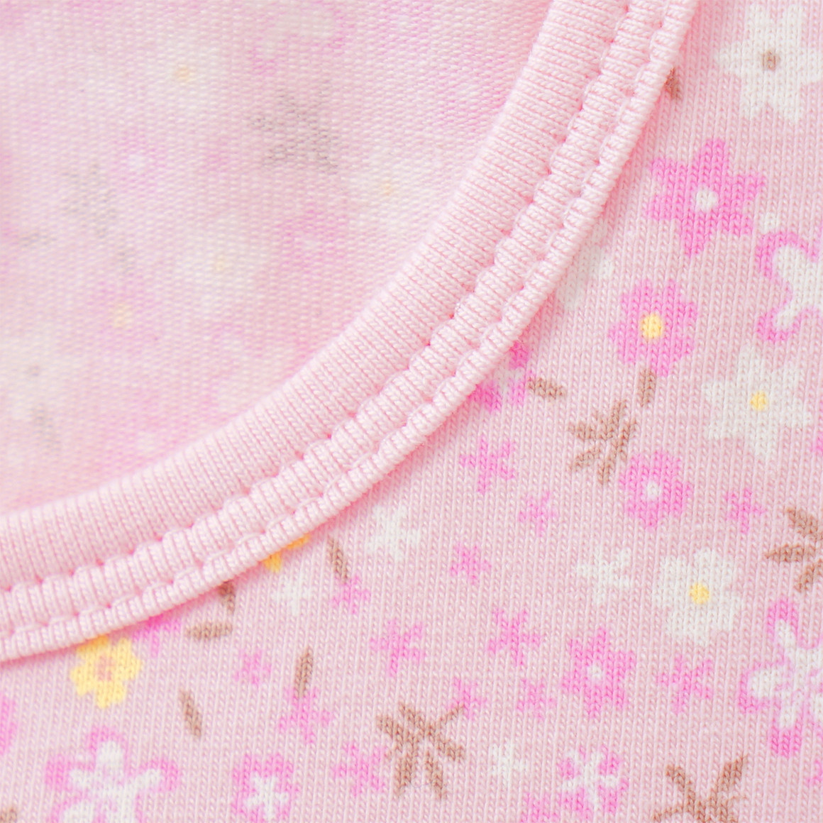 Topomini 2 Baby Unterhemden im Muster-Mix rosa