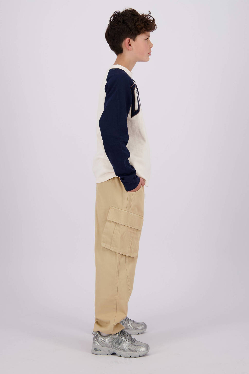 Vingino loose fit broek Safiro lichtzand